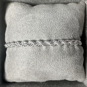 Sterling Silver Rope Bracelet